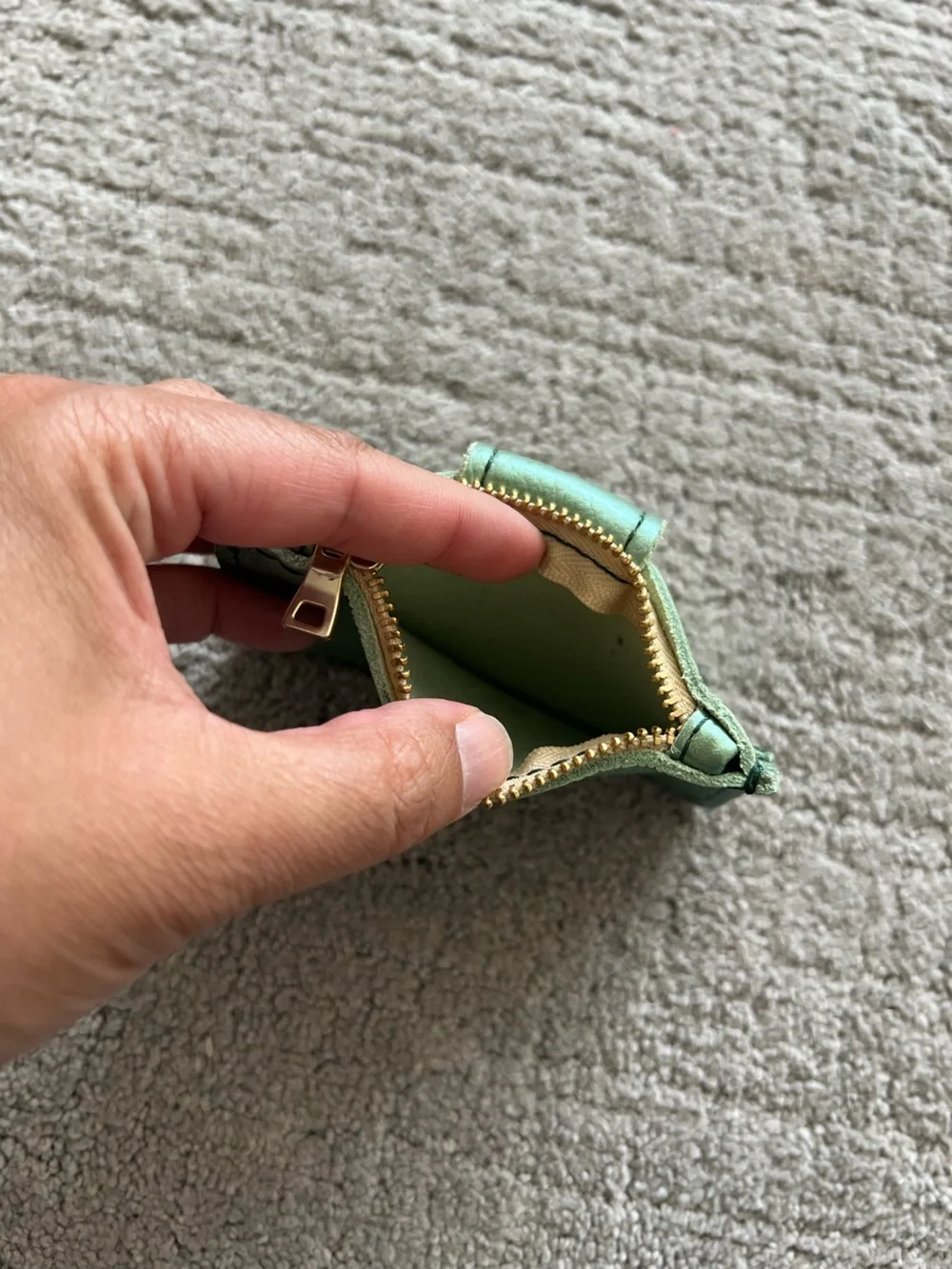 Portland Leather Metallic Green Sabrina Wallet